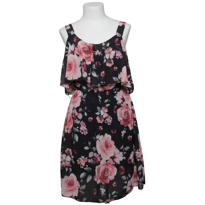 Jurk (Zwart, Roze, Meerkleurig) van Just Me Elastaan, Viscose