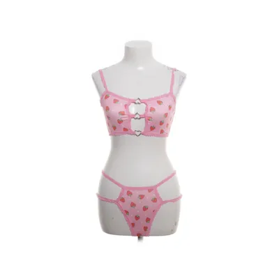 Underwear set (Summer, festival, club, flower, sexy) Elastane, Polyester