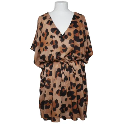 Dress (Brown, Black) from New Look Curves Polyester