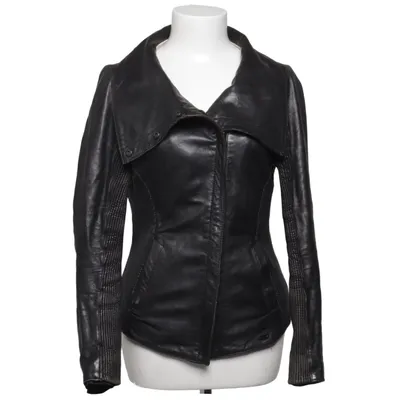 Läderjacka (Svart) från Tigha Skinn, Polyester