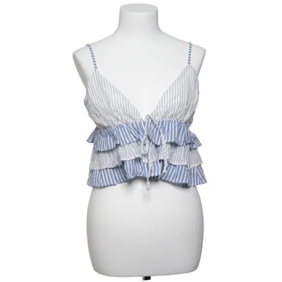 Crop top (Blue, White) from Majorelle Cotton, Elastane, Polyester, Viscose