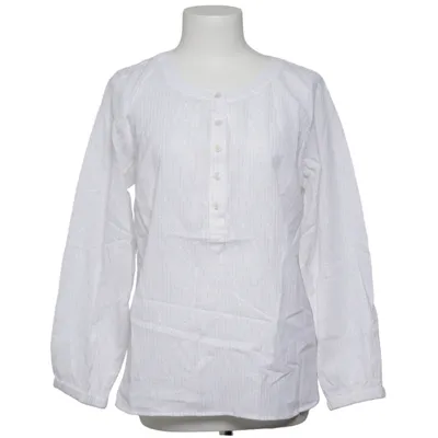 Blouse (Blanc) de Talbots Coton, Fibre métallique