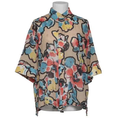 Kortärmad skjorta (Beige, Flerfärgad) från Hope Bomull