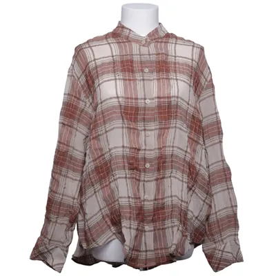 Flanellskjorta (Brun, Vit) från Massimo Dutti Bomull, Polyamid