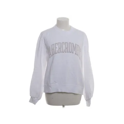 Sweatshirt (White) from Abercrombie & Fitch Cotton, Polyester