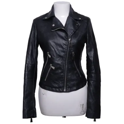 Biker jacket (Black) from Flamant Rose Collection Polyester, Polyurethane