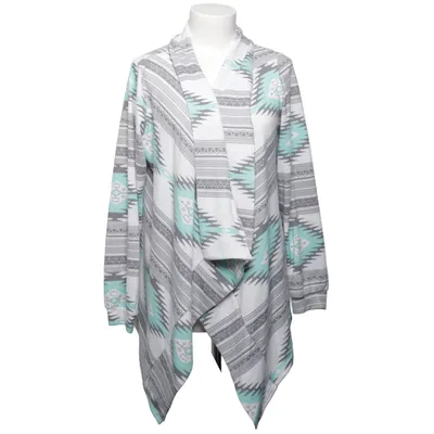 Cardigan (Wit, Grijs, Turquoise, Meerkleurig) van Ealey Fushi
