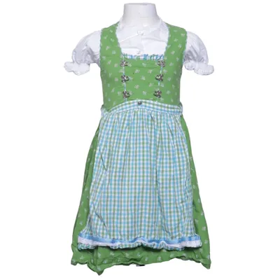 Dirndl (Vert, Bleu, Blanc) de Isar-Trachten Coton, Polyester