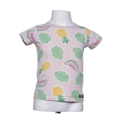T-shirt (Pink, Flerfarvet) fra Villervalla Økologisk bomuld