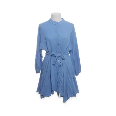 Shirt dress (Blue) from J&L Paris Cotton