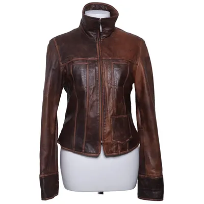 Leren jack (Bruin) van Broch Leather Leer