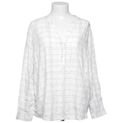 Blus (Vit, Blå, Beige) från Choice Viskos