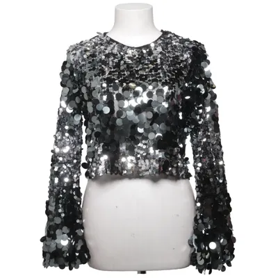 Crop top (Svart, Silverfärgad) från Zara