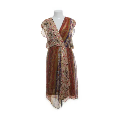 Dress (Brown, Multicolored) from Diane von Furstenberg Metallic fiber, Polyester, Silk, Viscose