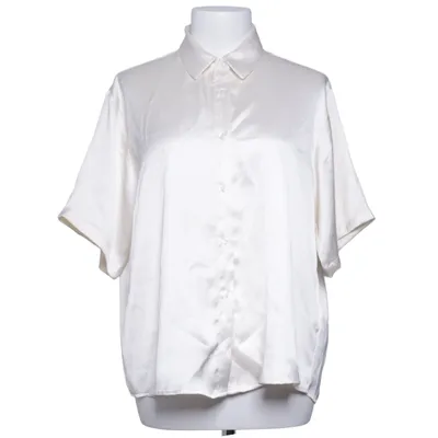 Kurzarmhemd (Weiß) von Mathilde Gøhler x NA-KD Polyester