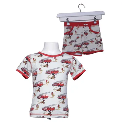 Pyjama (Beige, Rood, Meerkleurig) van Snoozy Katoen, Elastaan