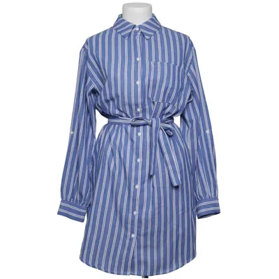 Robe chemise (Bleu, Blanc) de Pulz Jeans Coton, Polyester
