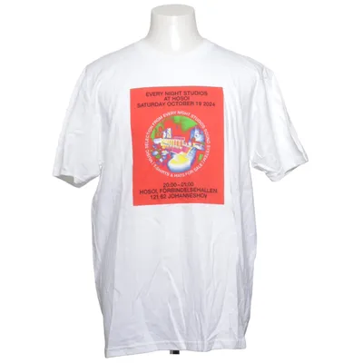 T-shirt (Vit, Röd, Gul) från Gildan Hammer Bomull