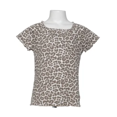 T-shirt (Beige, Brown) from Lindex Cotton, Elastane