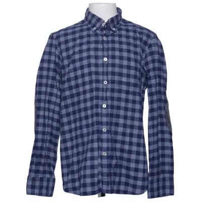 Flannel shirt (Blue, White) from Massimo Dutti Boys & Girls Cotton