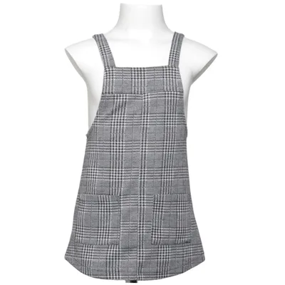Hängselklänning (Grå, Svart, Vit) från Zeeman Elastan, Polyester