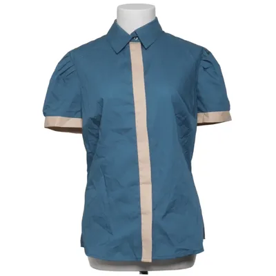 Short sleeve shirt (Blue, Beige) from Nife Cotton, Polyester