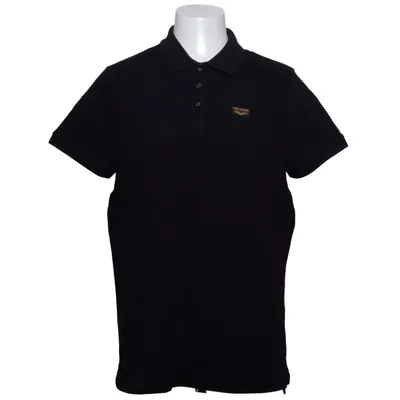 Poloshirt (Zwart) van PME Legend Katoen, Elastaan
