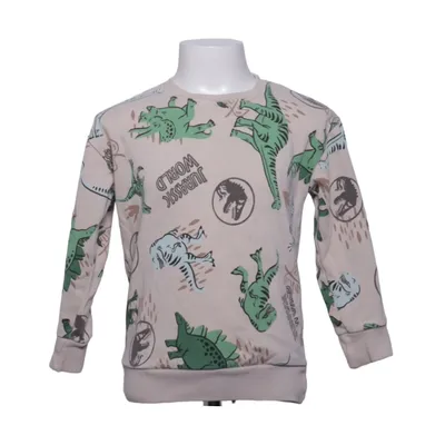 Sweatshirt (Beige, Multicolore) de Jurassic Park Coton, Polyester