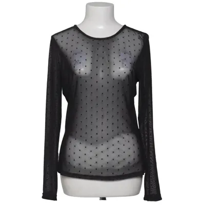 Topp (VIMESSANA DOT O-NECK L/S TOP/PB) från VILA Elastan, Återvunnen polyester