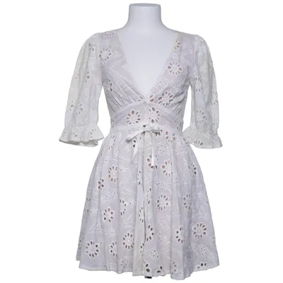 Dress (White) from For Love & Lemons Cotton, Elastane, Polyester