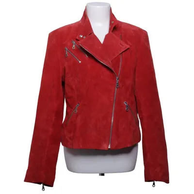 Bikerjakke (Rød) fra Holloway Læder, Polyester