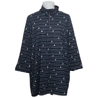 Tröja (Blå, Vit) från Ulla Popken Elastan, Polyester