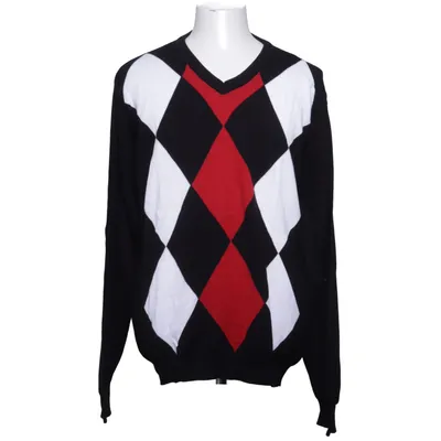 Strickpullover (Schwarz, Weiß, Rot) von Skill Baumwolle