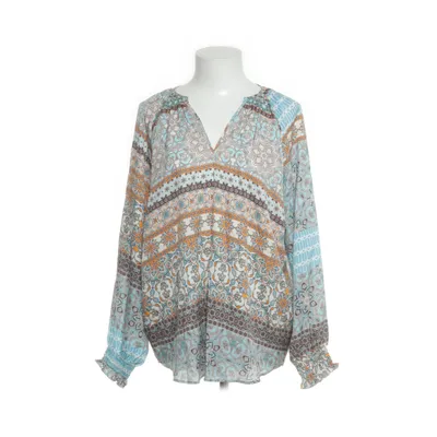Bluse (Blå, Gul) fra Charlotte Sparre Elastan, Silke
