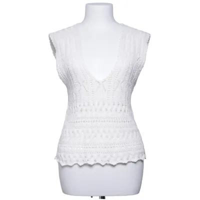 Débardeur (Blanc) de Zara Coton, Polyester