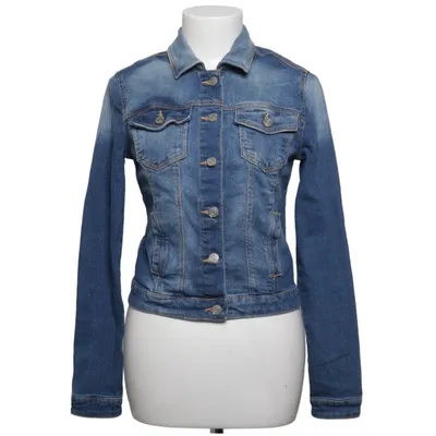Denimjakke (Blå) fra Bershka Denim Bomuld, Elastan