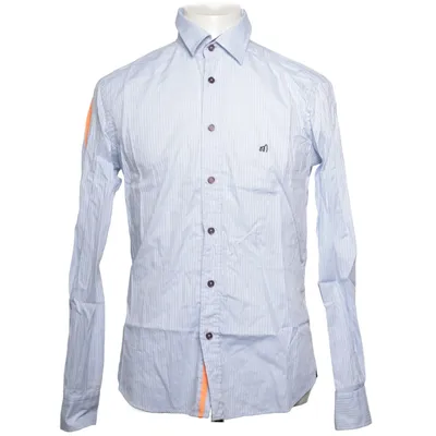 Buttondown-skjorta (Blå, Orange, Vit) från Mouli Bomull