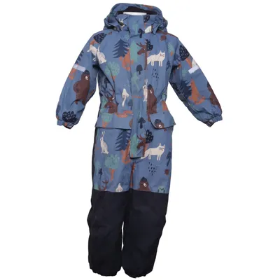 Outdoor overalls  (Blå, Sort, Flerfarvet) fra Lindex Kids Polyester