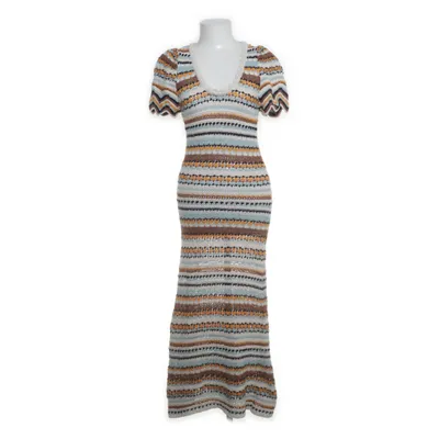 Långklänning (Vit, Flerfärgad) från Zara Bomull, Polyester