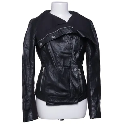 Veste de motard (Noir) de Saint Tropez Coton, Cuir, Polyester