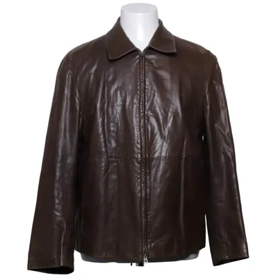 Lederjacke (Braun) von Hugo Boss Acetat, Viskose