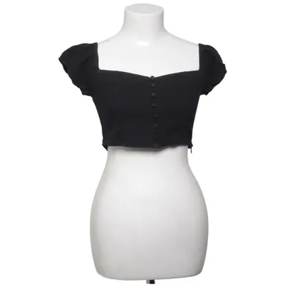 Crop top (Zwart) van Superdown Katoen