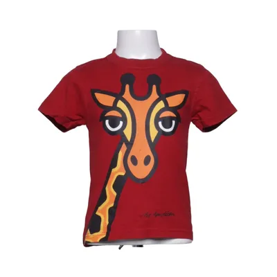 T-shirt (Red, Multicolored) from Bo Bendixen Cotton