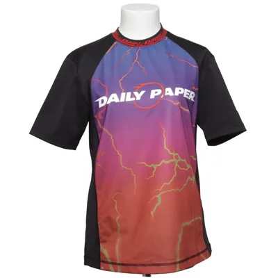 Swim shirt (Black, Multicolored) from Daily Paper Elastane, Polyester