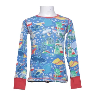 Langarmshirt (Blau, Mehrfarbig) von Blingo Bio-Baumwolle