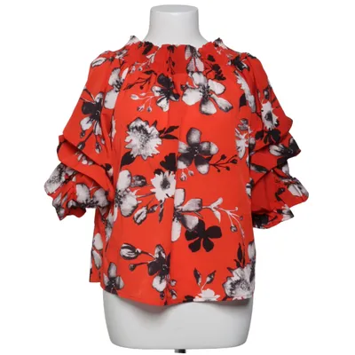 Top (Red, Black, White, Multicolored) from Papillonne Polyester