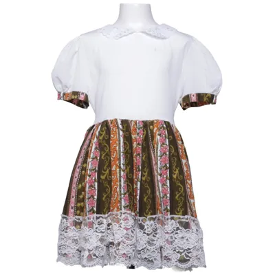 Dirndl (Vit, Grön, Brun) från Juliana