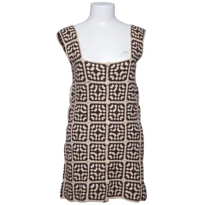 Robe (Beige, Marron) de Zara Coton