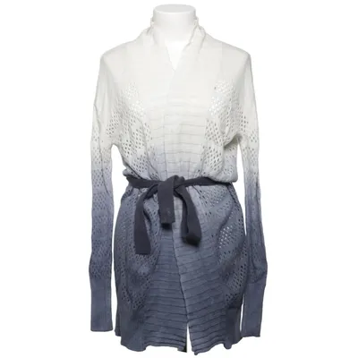 Cardigan cache-cœur (Gris, Blanc) de Buffalo David Bitton Cachemire, Coton, Polyamide, Viscose