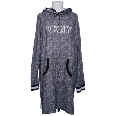 Hood dress (Gray, Black, White) from DKNY Elastane, Polyester